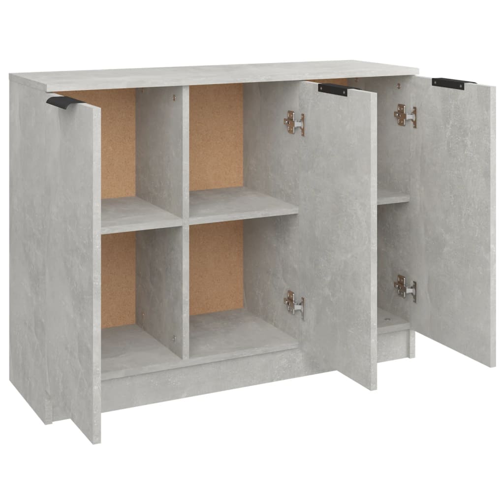 vidaXL Szafka, szarość betonu, 90,5x30x70 cm, materiał drewnopochodny