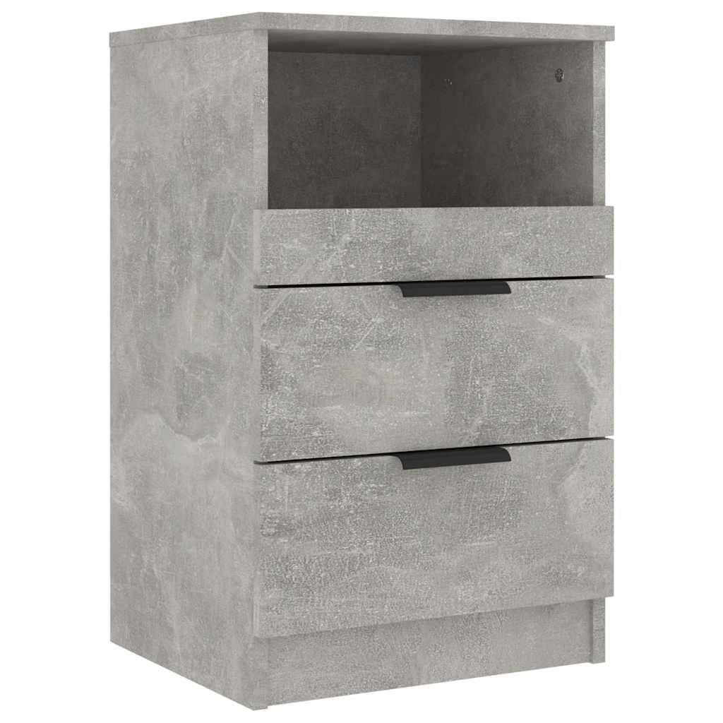 vidaXL Szafki nocne, 2 szt., szarość betonu, materiał drewnopochodny