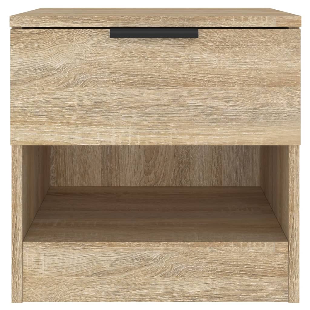 vidaXL Szafki nocne, 2 szt., dąb sonoma, materiał drewnopochodny