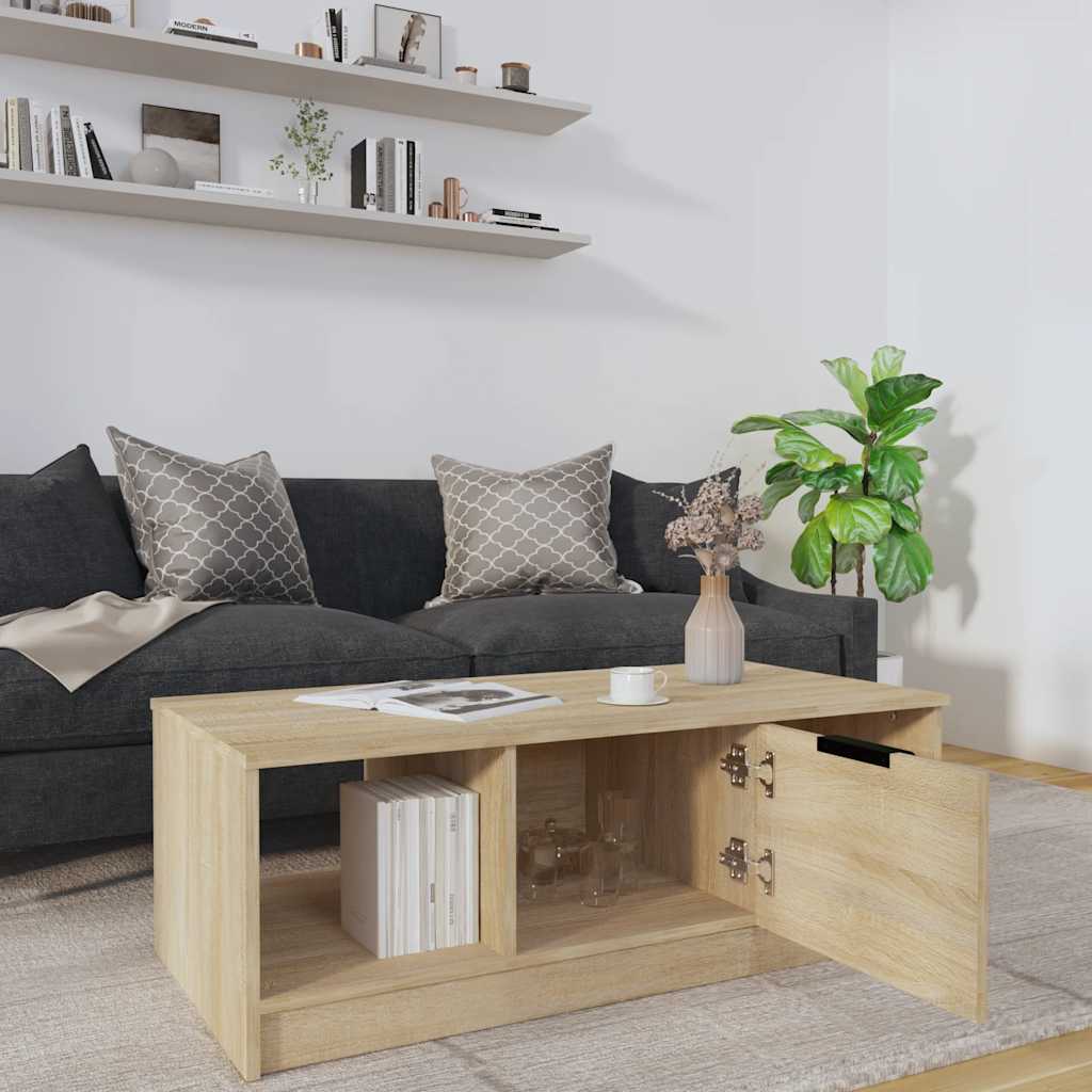 vidaXL Stolik kawowy, kolor dąb sonoma, 102x50x36 cm