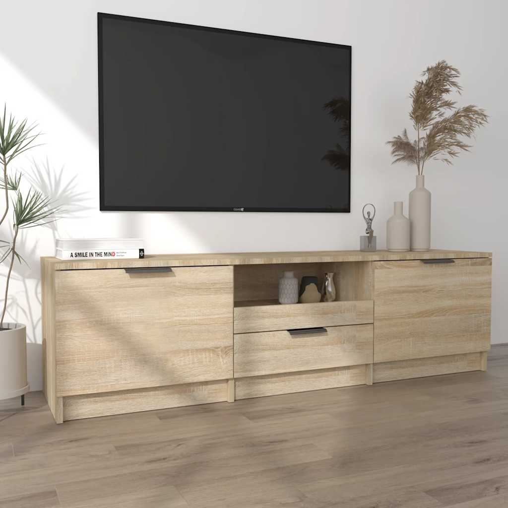 vidaXL Szafka RTV Sonoma Oak 140x35x40 cm Drewno konstrukcyjne