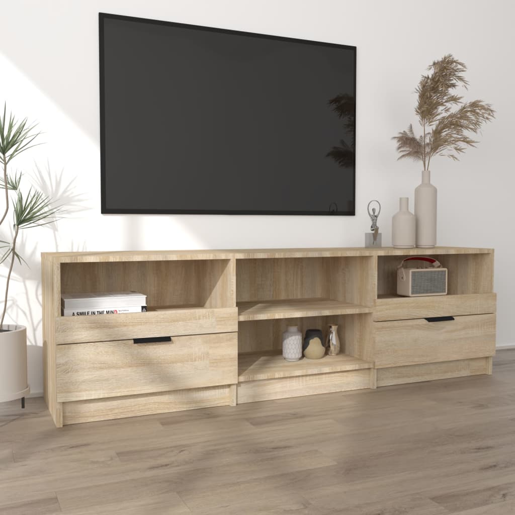 vidaXL Szafka pod telewizor, dąb sonoma, 150x33,5x45 cm