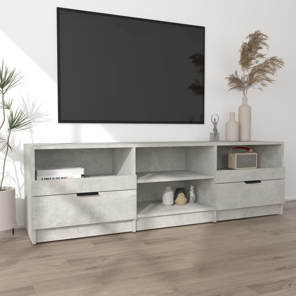 vidaXL Szafka pod telewizor, szarość betonu, 150x33,5x45 cm