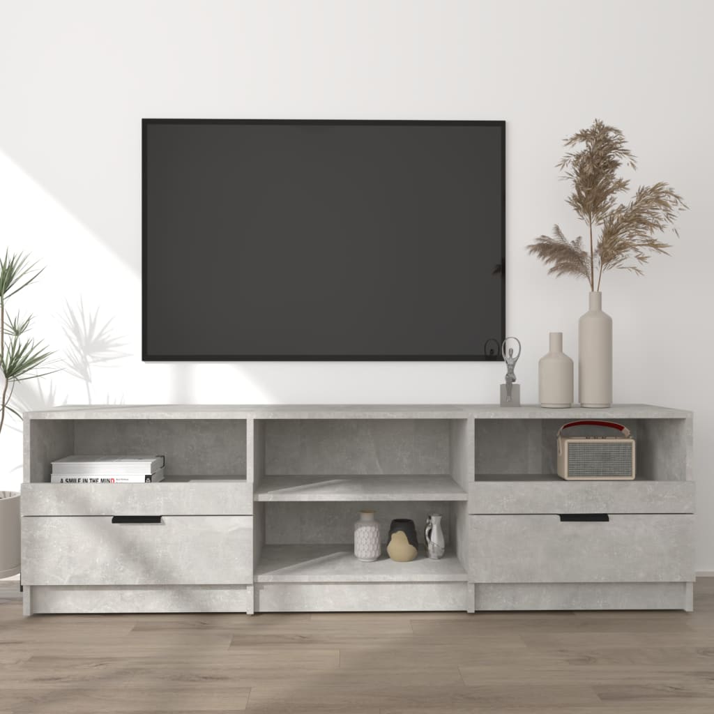 vidaXL Szafka pod telewizor, szarość betonu, 150x33,5x45 cm