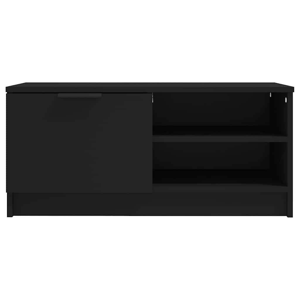 vidaXL Szafki pod TV, 2 szt., czarne, 80x35x36,5 cm
