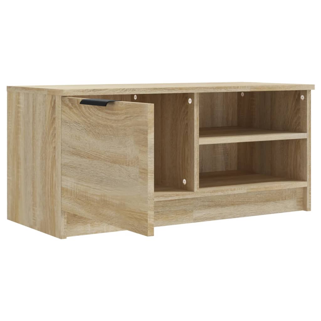 vidaXL Szafka pod TV, dąb sonoma, 80x35x36,5 cm