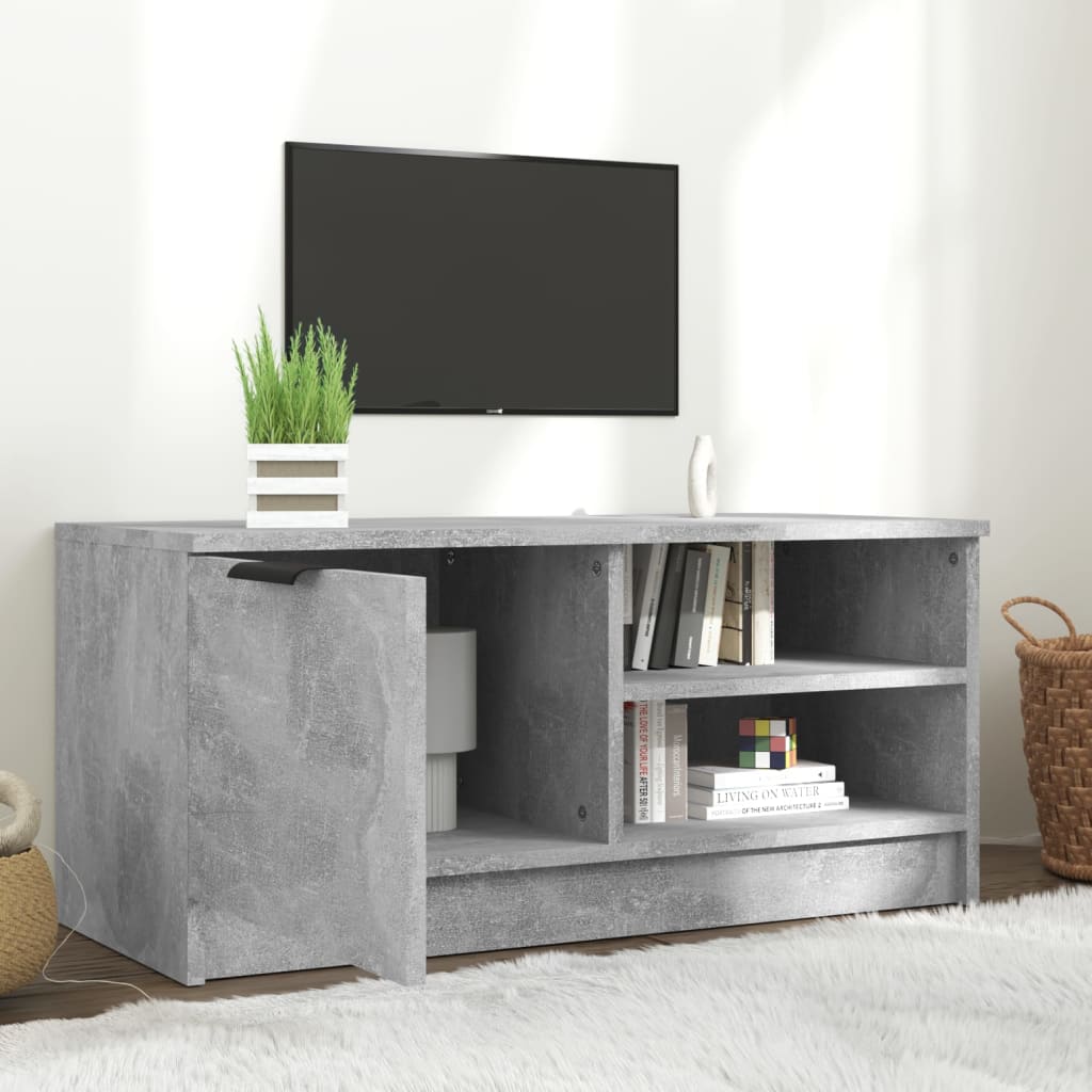 vidaXL Szafka pod TV, szarość betonu, 80x35x36,5 cm