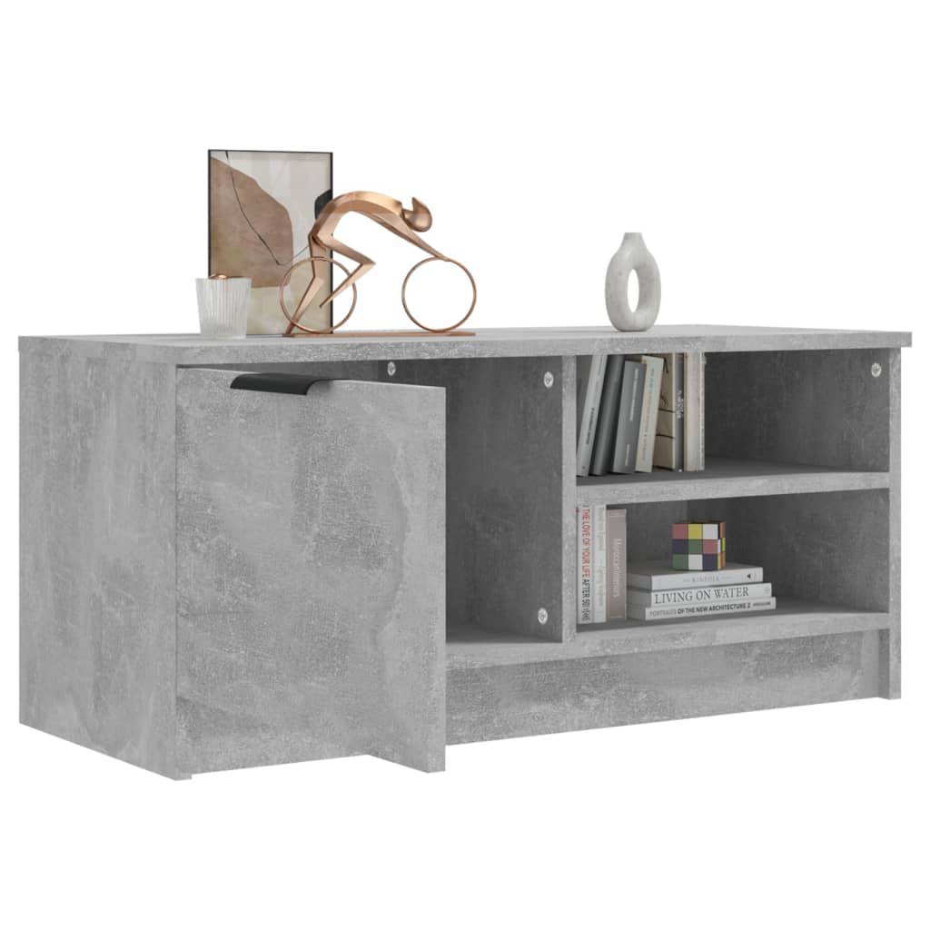 vidaXL Szafka pod TV, szarość betonu, 80x35x36,5 cm