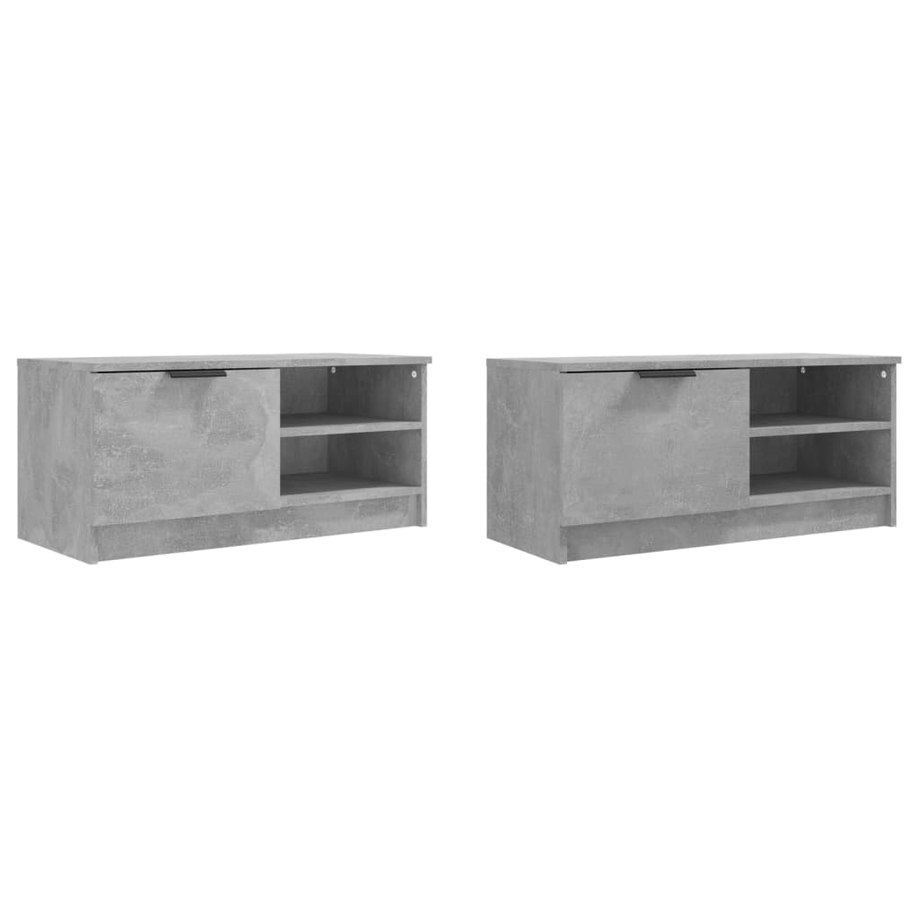 vidaXL Szafki wiszące, 2 szt., szarość betonu, 80x35x36,5 cm