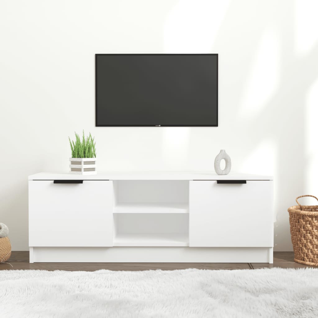 vidaXL Szafka pod telewizor, biała, 102x35x36,5 cm
