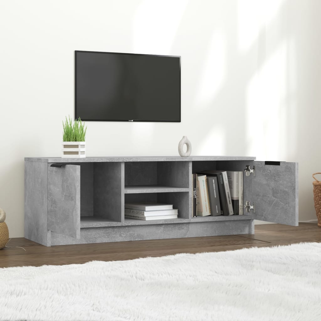 vidaXL Szafka pod telewizor, szarość betonu, 102x35x36,5 cm