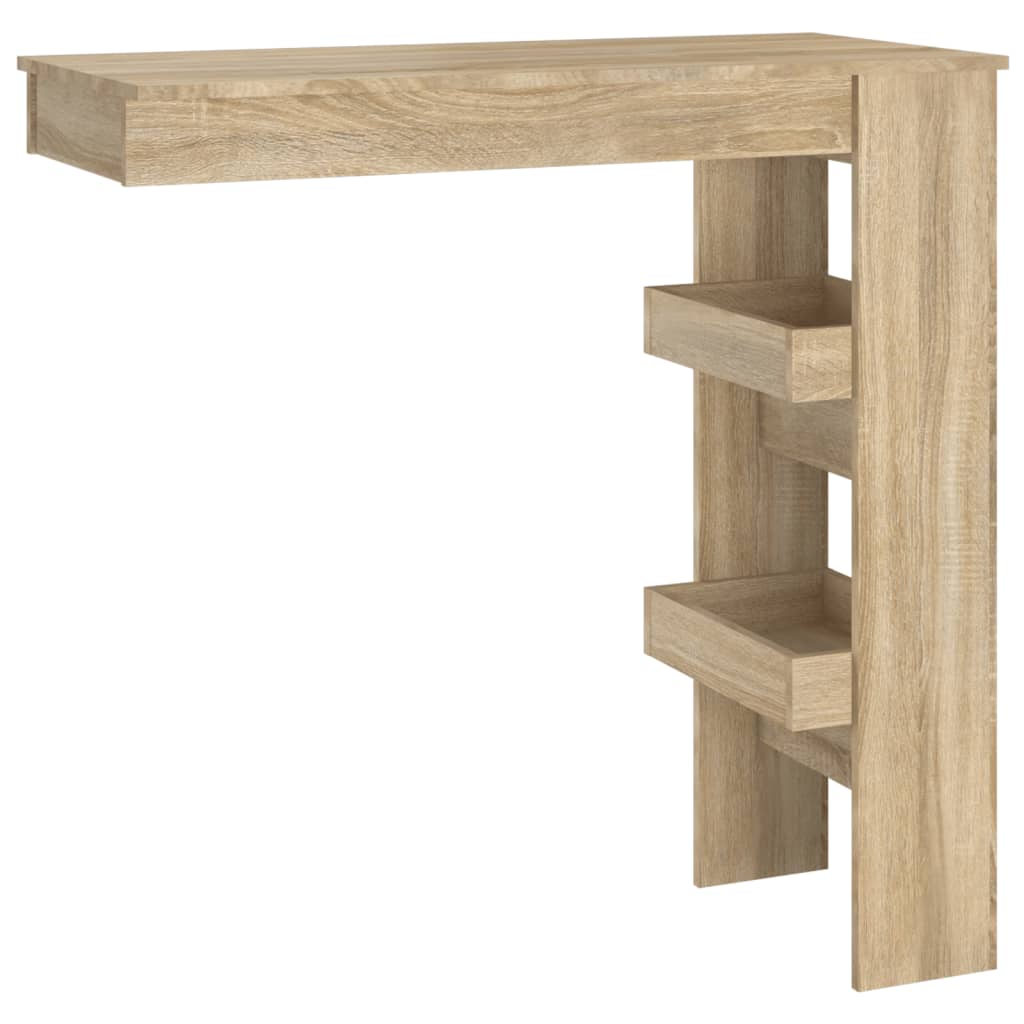 vidaXL Stolik barowy, sonoma, 102x45x103,5 cm, materiał drewnopochodny