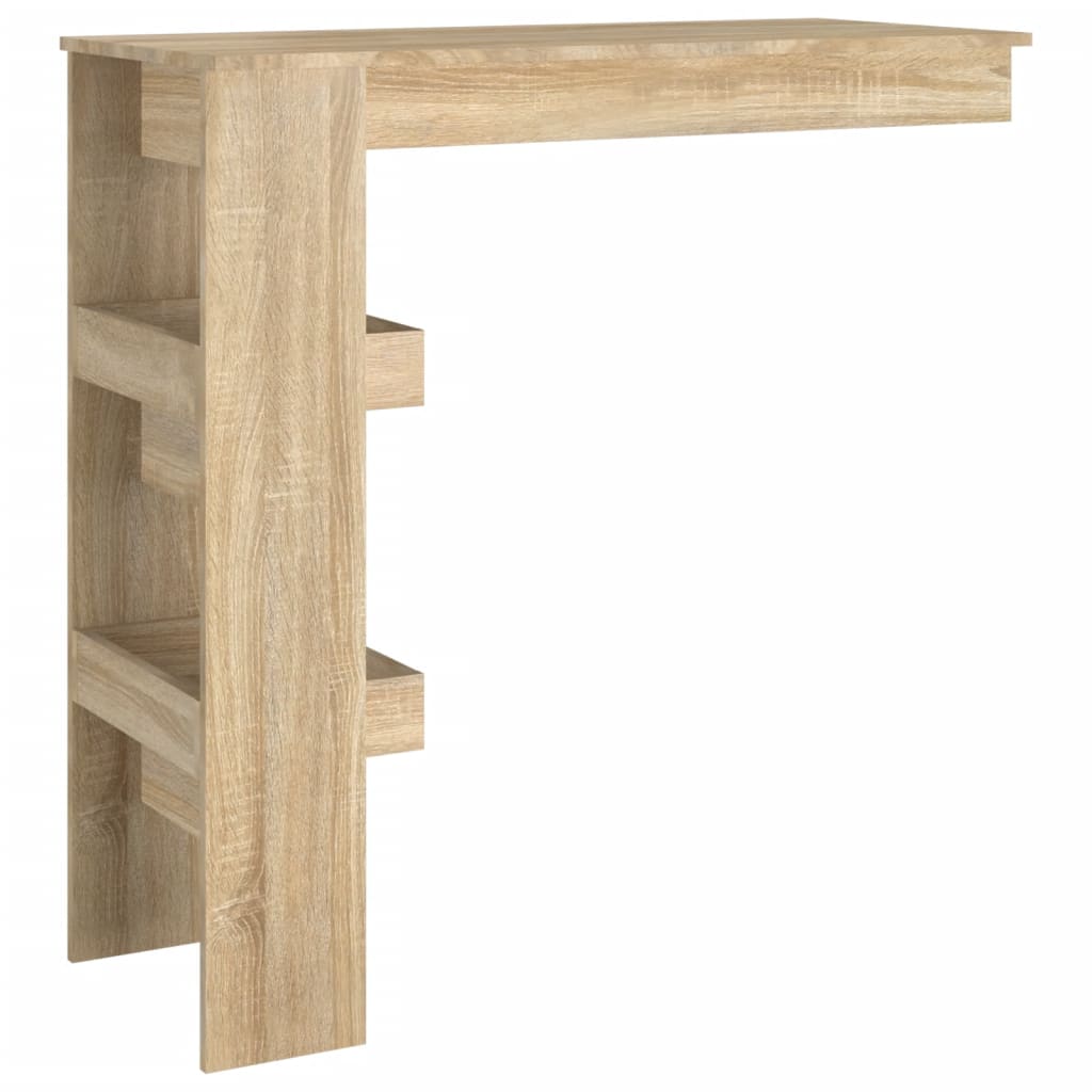 vidaXL Stolik barowy, sonoma, 102x45x103,5 cm, materiał drewnopochodny