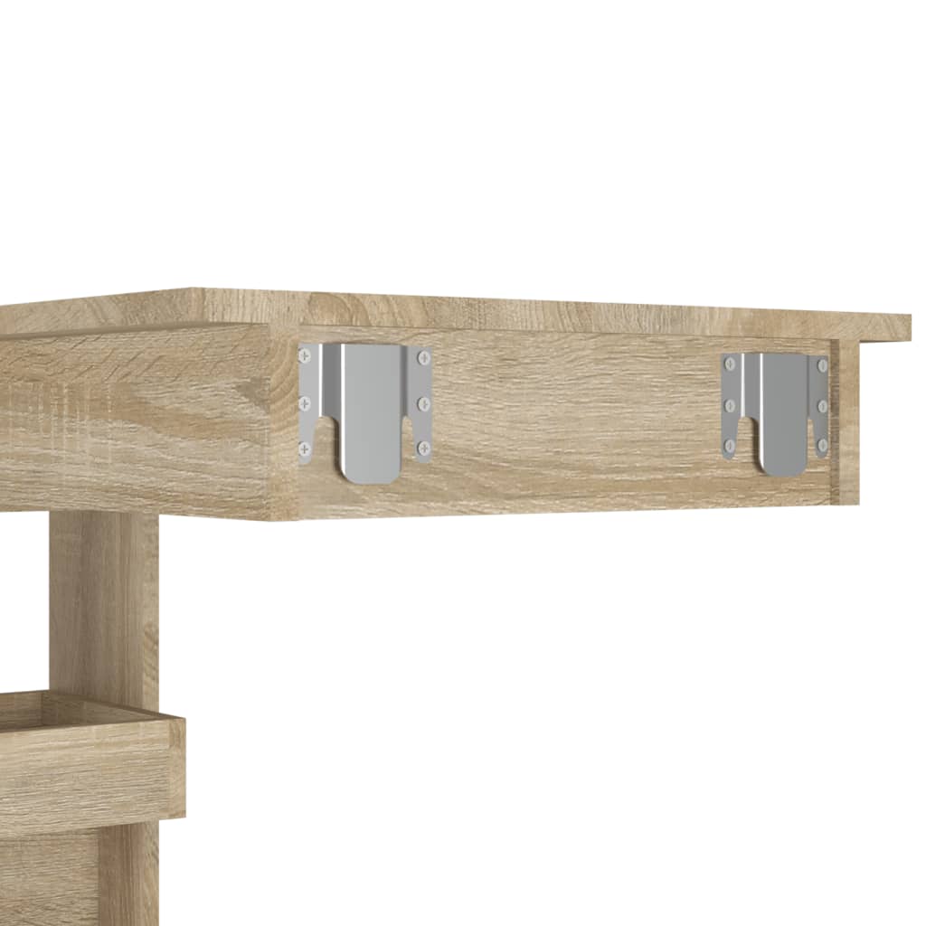 vidaXL Stolik barowy, sonoma, 102x45x103,5 cm, materiał drewnopochodny