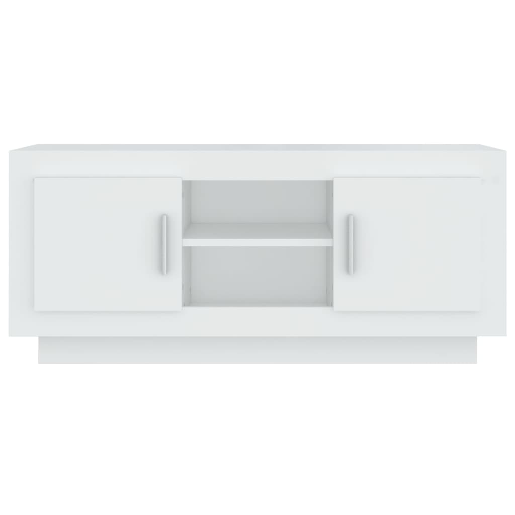 vidaXL Szafka pod TV, biała, 102x35x45 cm, materiał drewnopochodny