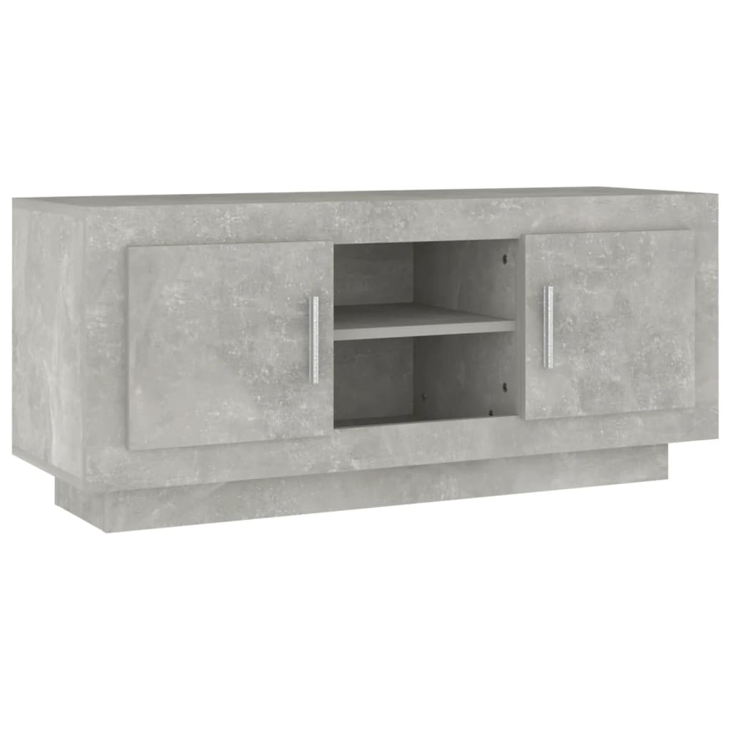 vidaXL Szafka pod TV, szarość betonu, 102x35x45 cm