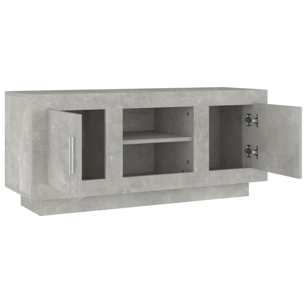 vidaXL Szafka pod TV, szarość betonu, 102x35x45 cm