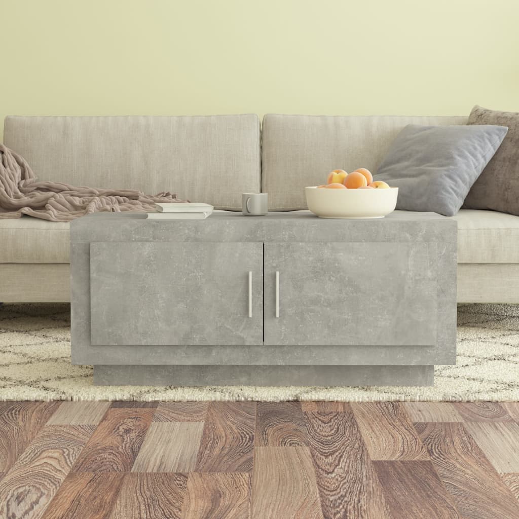 vidaXL Stolik kawowy, betonowy, 102x50x45 cm, materiał drewnopochodny