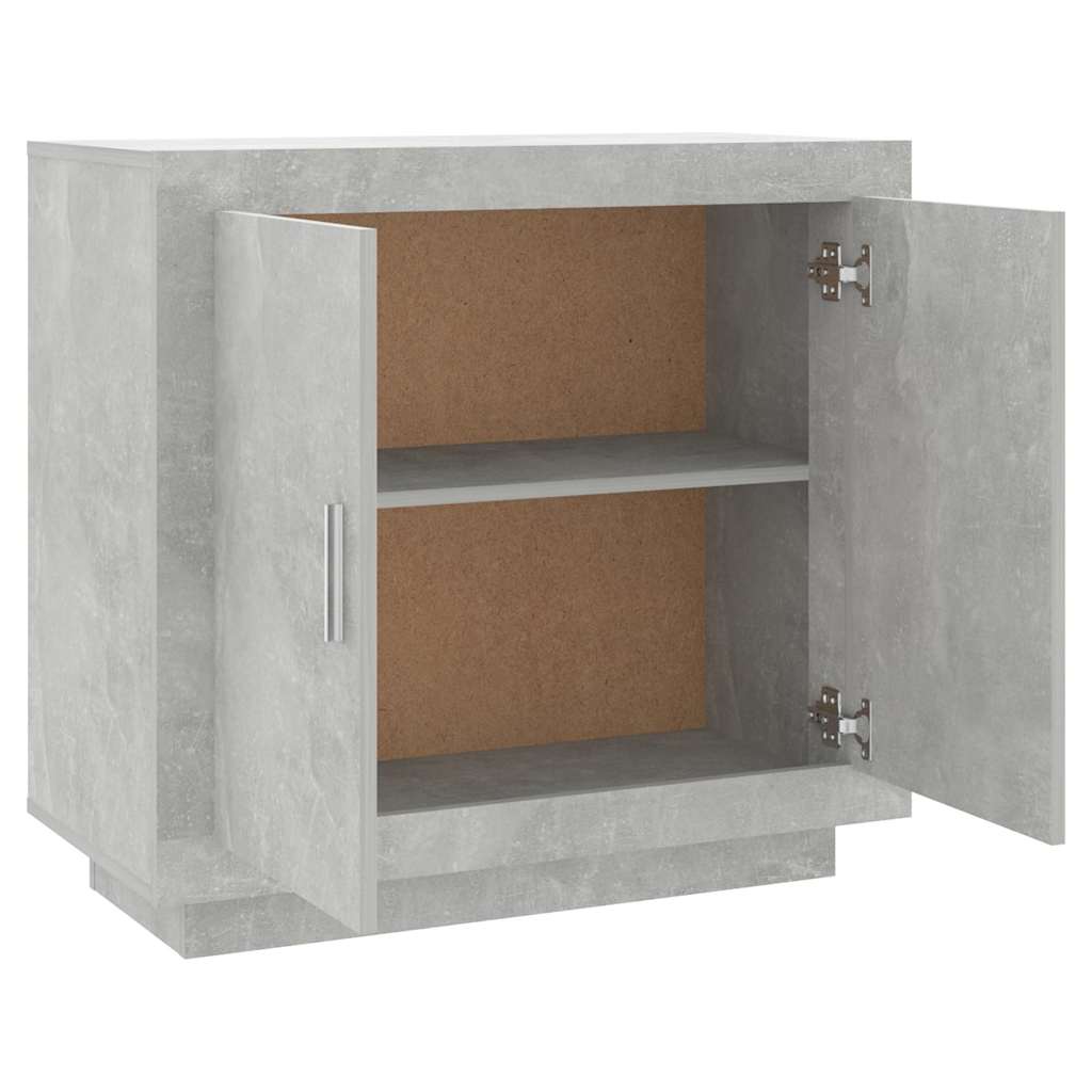 vidaXL Szafka, szarość betonu, 80x40x75 cm, materiał drewnopochodny