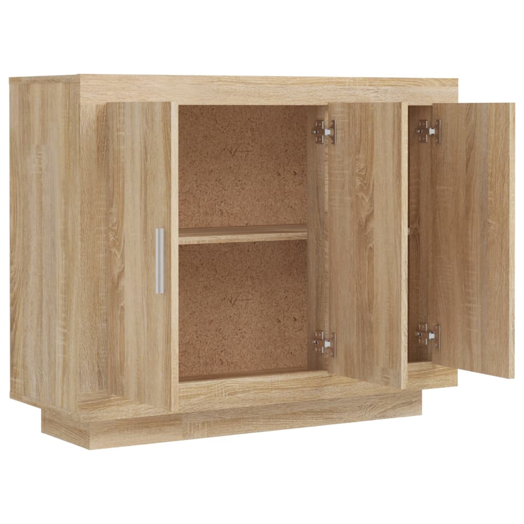 vidaXL Szafka, dąb sonoma, 92x35x75 cm, materiał drewnopochodny