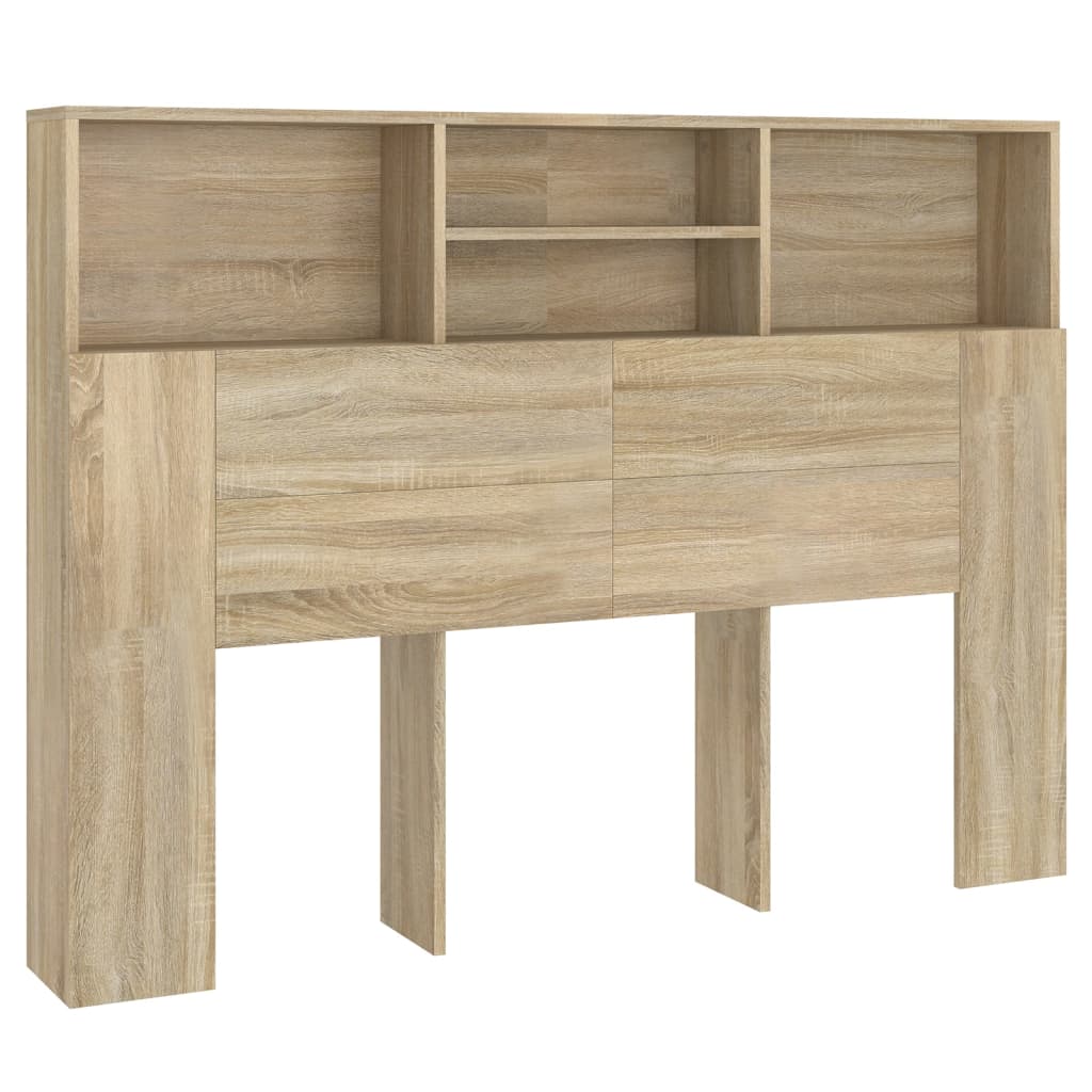 vidaXL Szafka zagłówkowa Sonoma Oak 140x19x103,5 cm