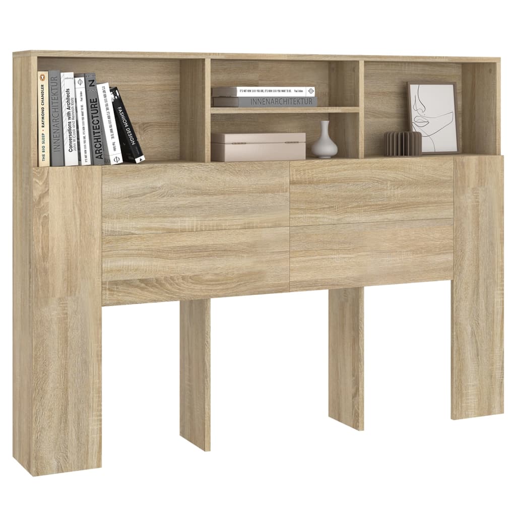 vidaXL Szafka zagłówkowa Sonoma Oak 140x19x103,5 cm