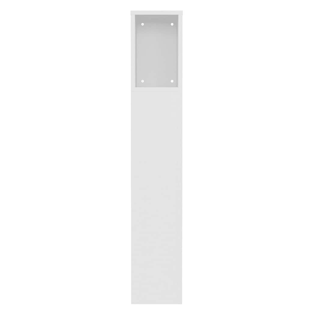 vidaXL Szafka zagłówkowa biała 100x18,5x102,5 cm
