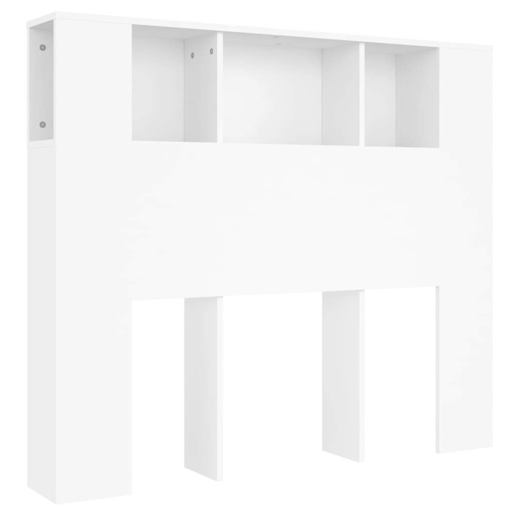vidaXL Szafka zagłówkowa biała 120x18,5x102,5 cm