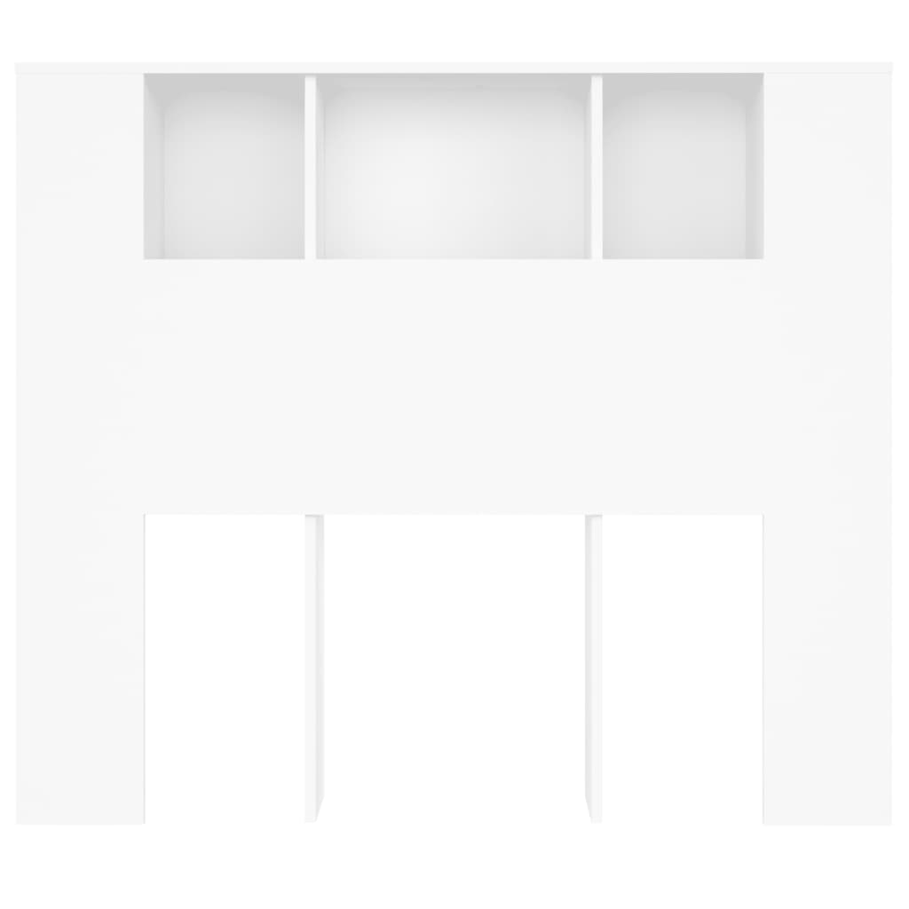 vidaXL Szafka zagłówkowa biała 120x18,5x102,5 cm