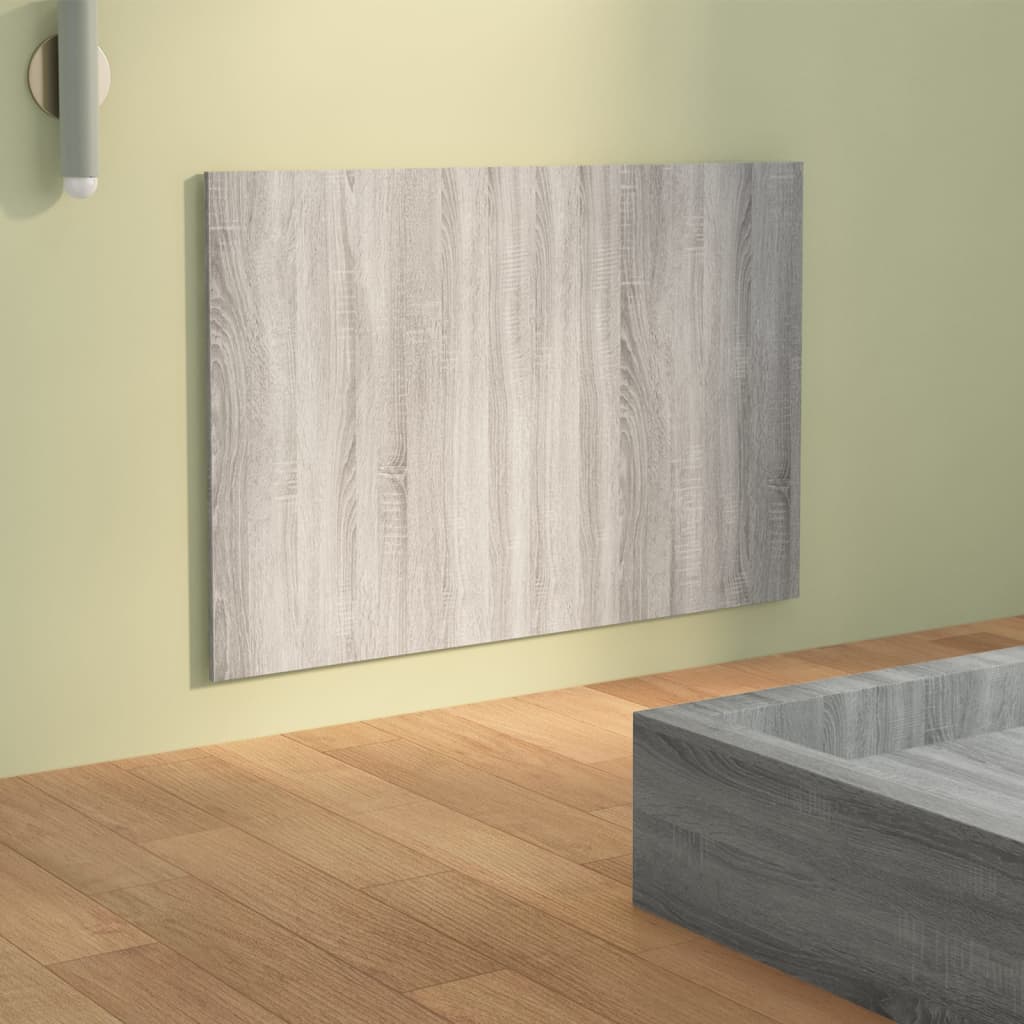 vidaXL Wezgłowie łóżka, szary dąb sonoma, 120x1,5x80 cm