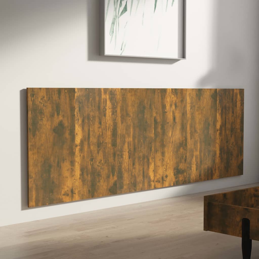 vidaXL Wezgłowie łóżka, przydymiony dąb, 240x1,5x80 cm