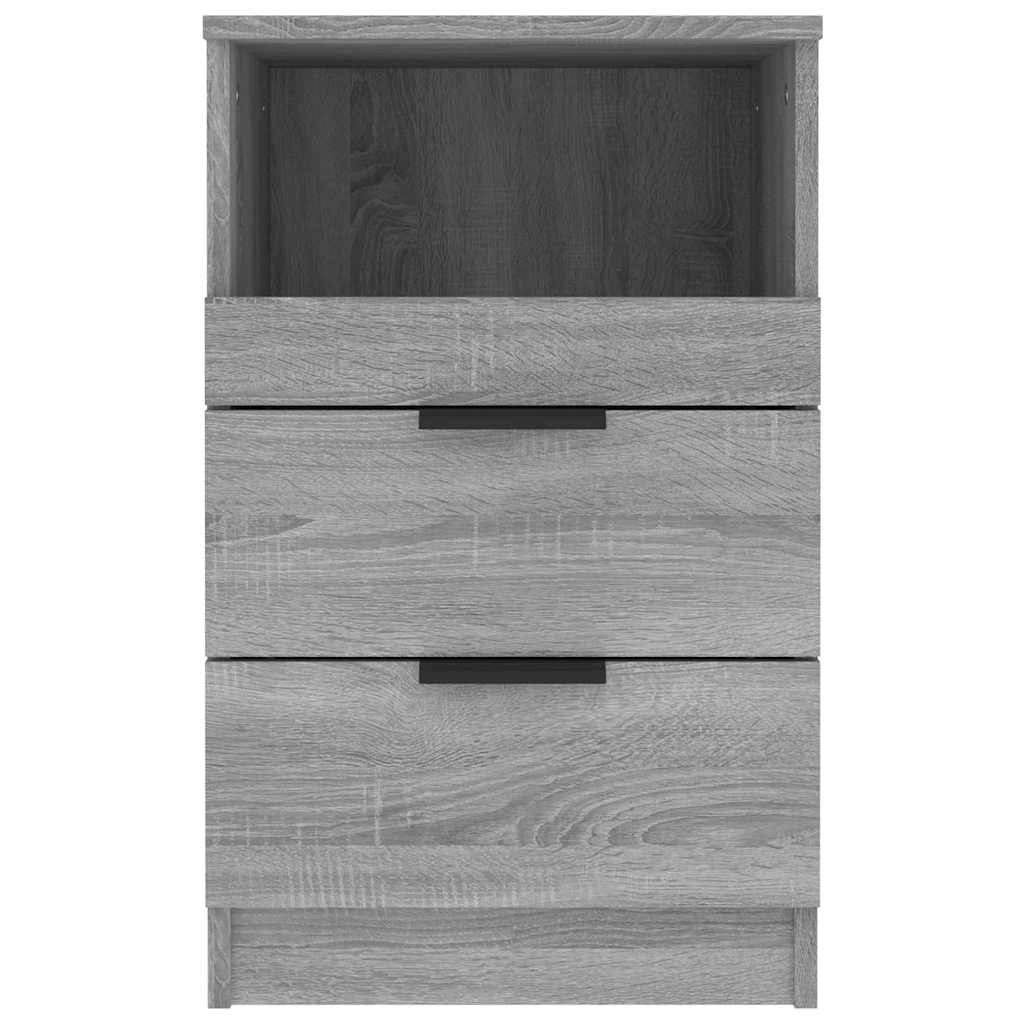 vidaXL Szafki nocne, 2 szt., szary dąb sonoma, materiał drewnopochodny