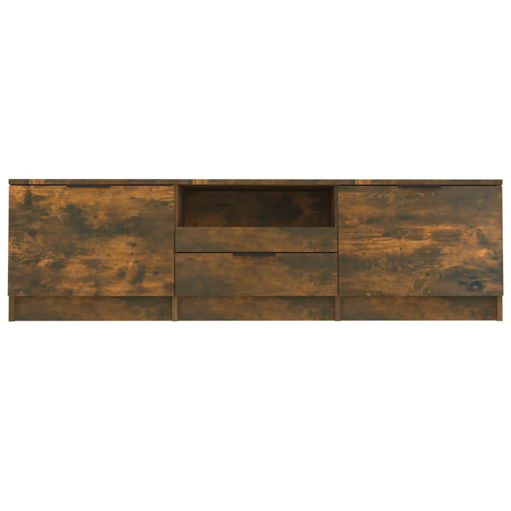 vidaXL Szafka pod telewizor, przydymiony dąb, 140x35x40 cm