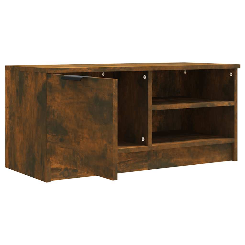 vidaXL Szafka pod telewizor, 2 szt., przydymiony dąb, 80x35x36,5 cm