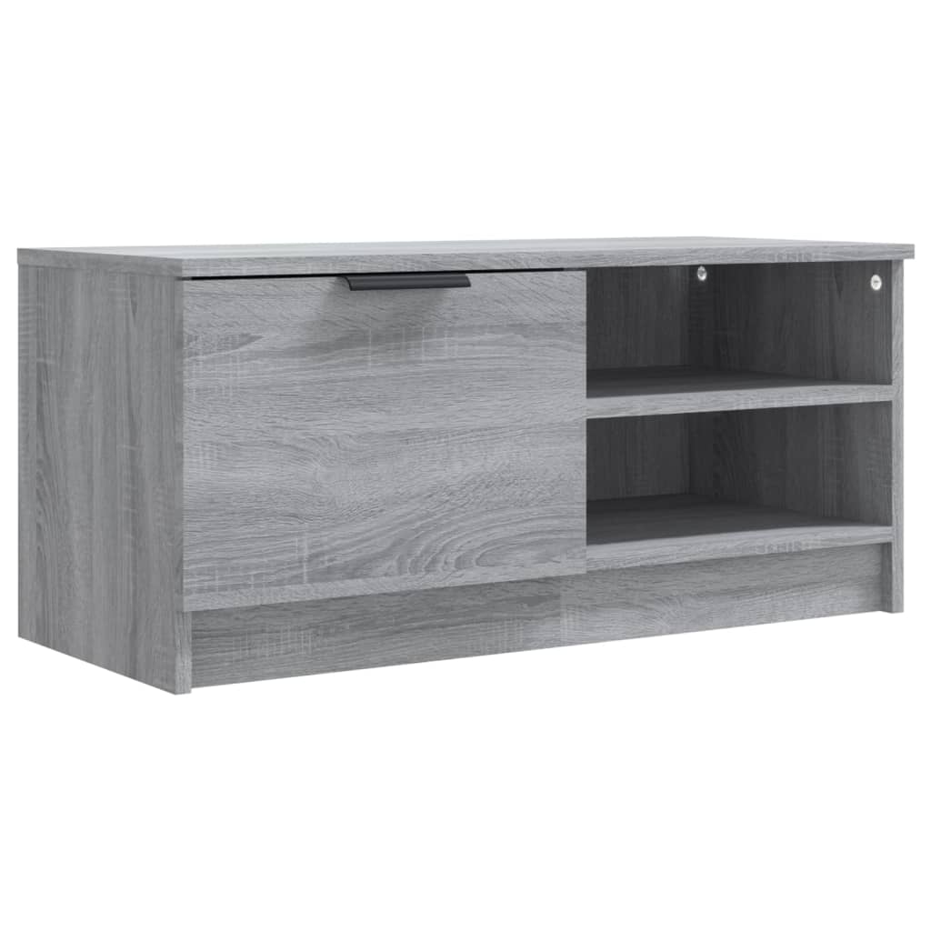 vidaXL Szafka pod telewizor, szary dąb sonoma, 80x35x36,5 cm