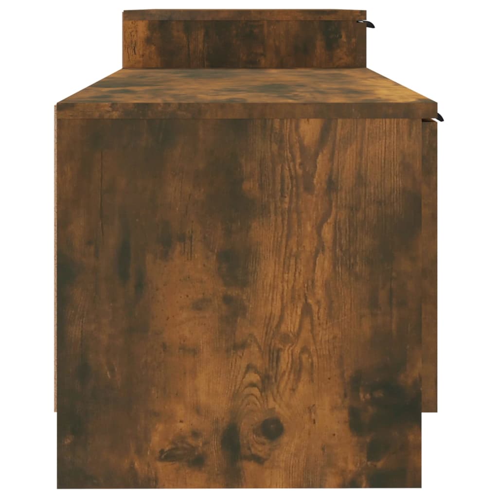 vidaXL Szafka pod telewizor, przydymiony dąb, 158,5x36x45 cm