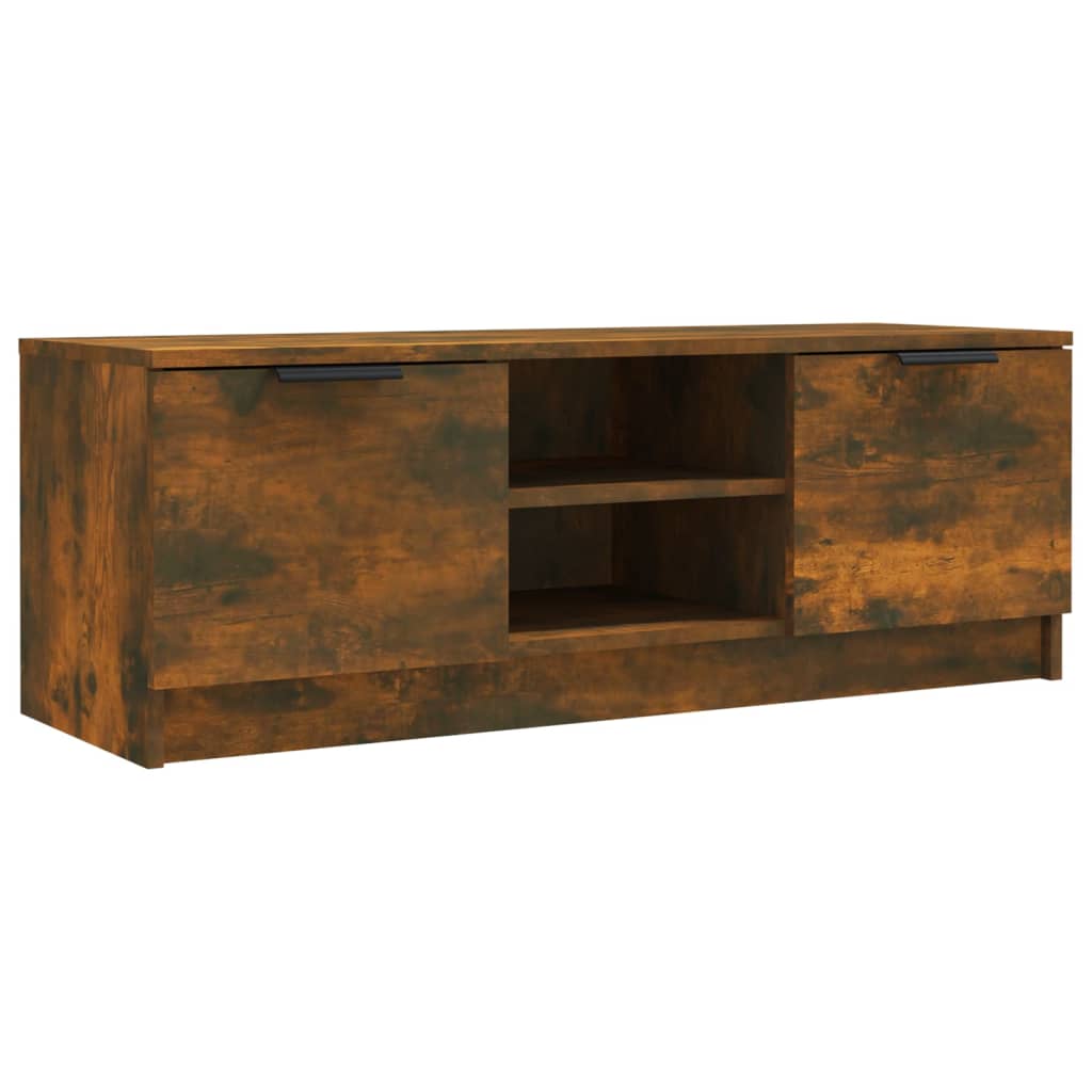 vidaXL Szafka pod TV, przydymiony dąb, 197x35x52 cm