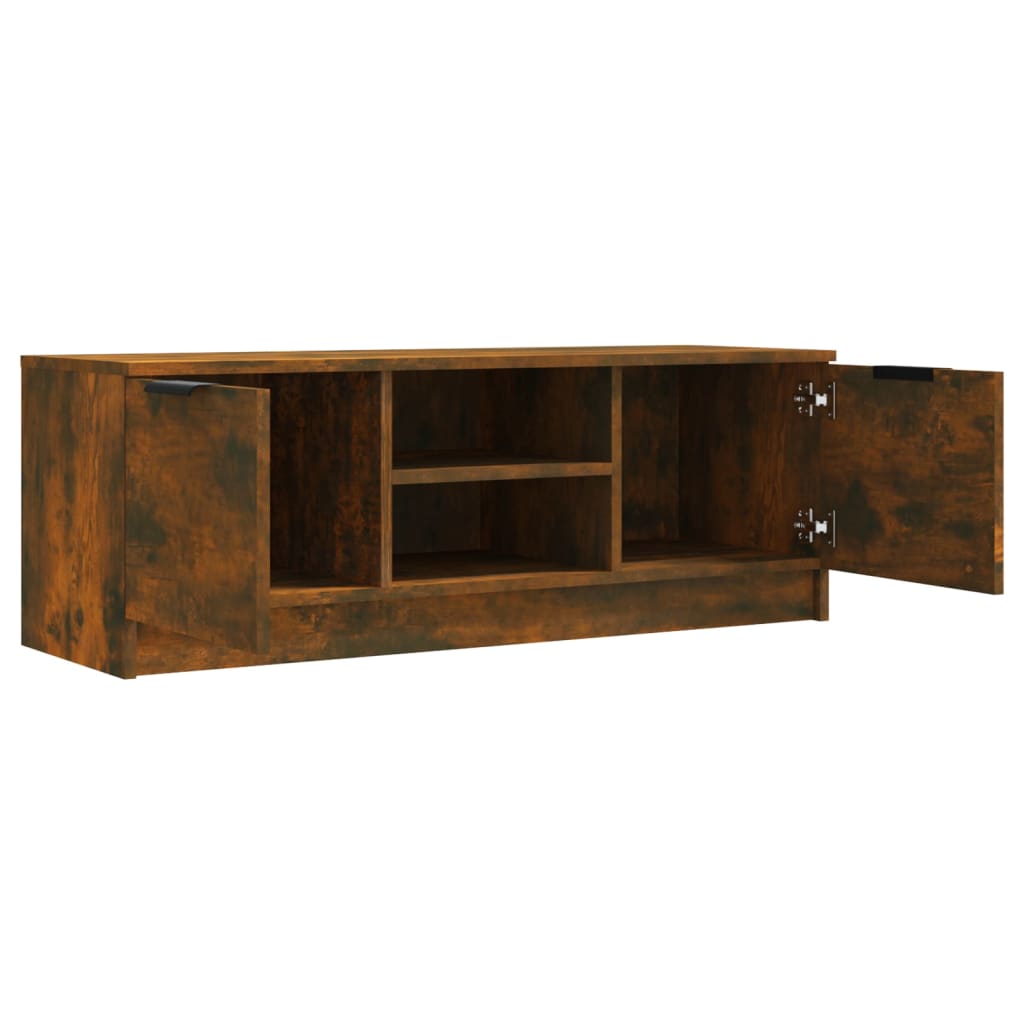 vidaXL Szafka pod TV, przydymiony dąb, 197x35x52 cm