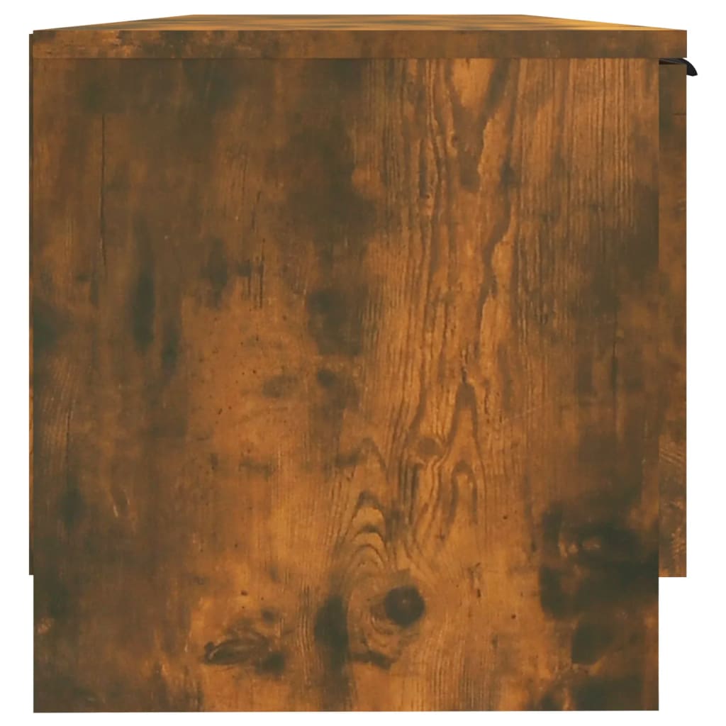 vidaXL Szafka pod TV, przydymiony dąb, 197x35x52 cm