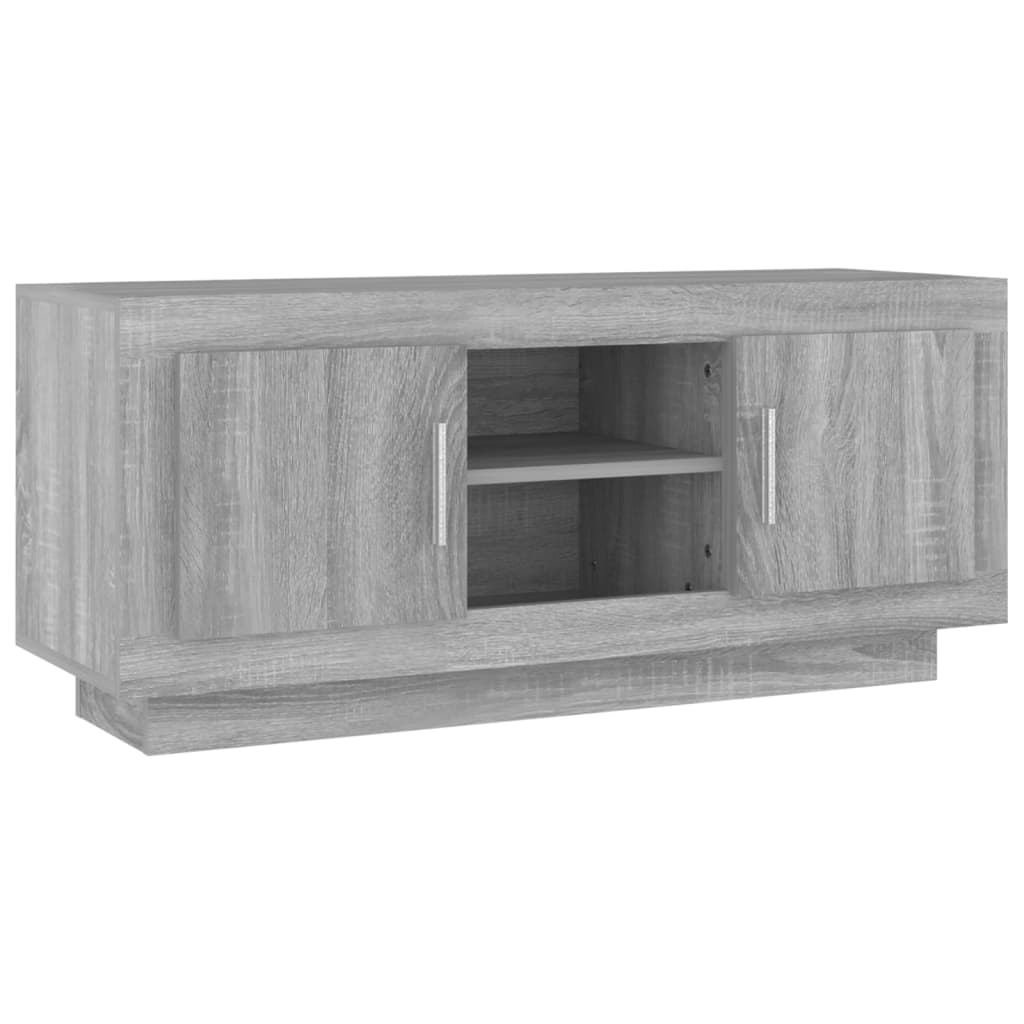 vidaXL Szafka pod telewizor, szary dąb sonoma, 102x35x45 cm