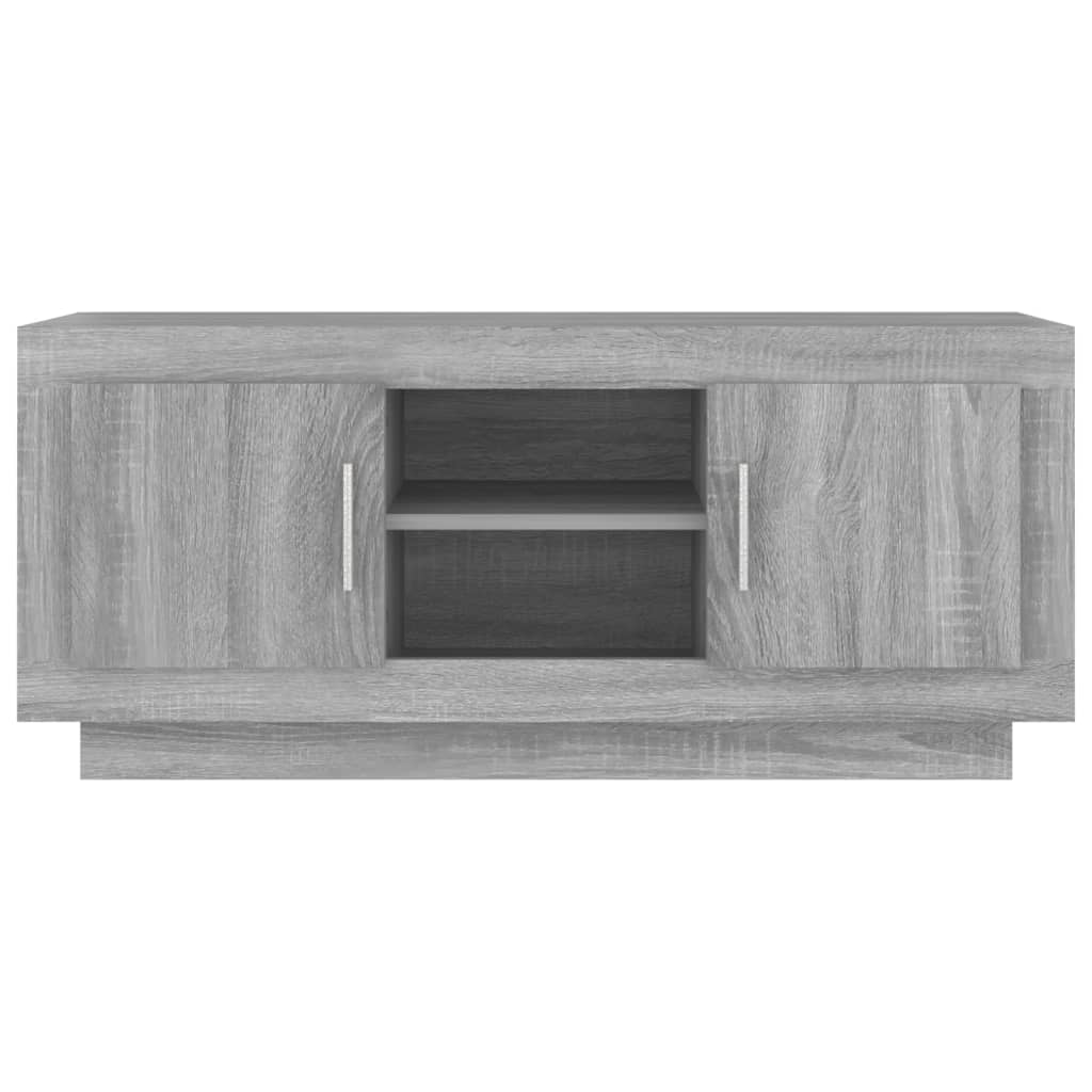 vidaXL Szafka pod telewizor, szary dąb sonoma, 102x35x45 cm
