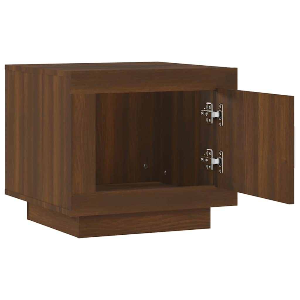 vidaXL Stolik kawowy, brązowy dąb 51x50x45 cm, materiał drewnopochodny