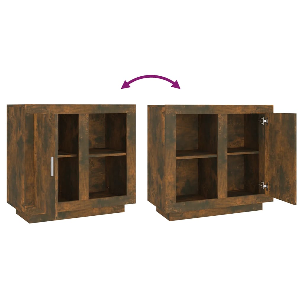vidaXL Szafka, przydymiony dąb, 80x40x75 cm
