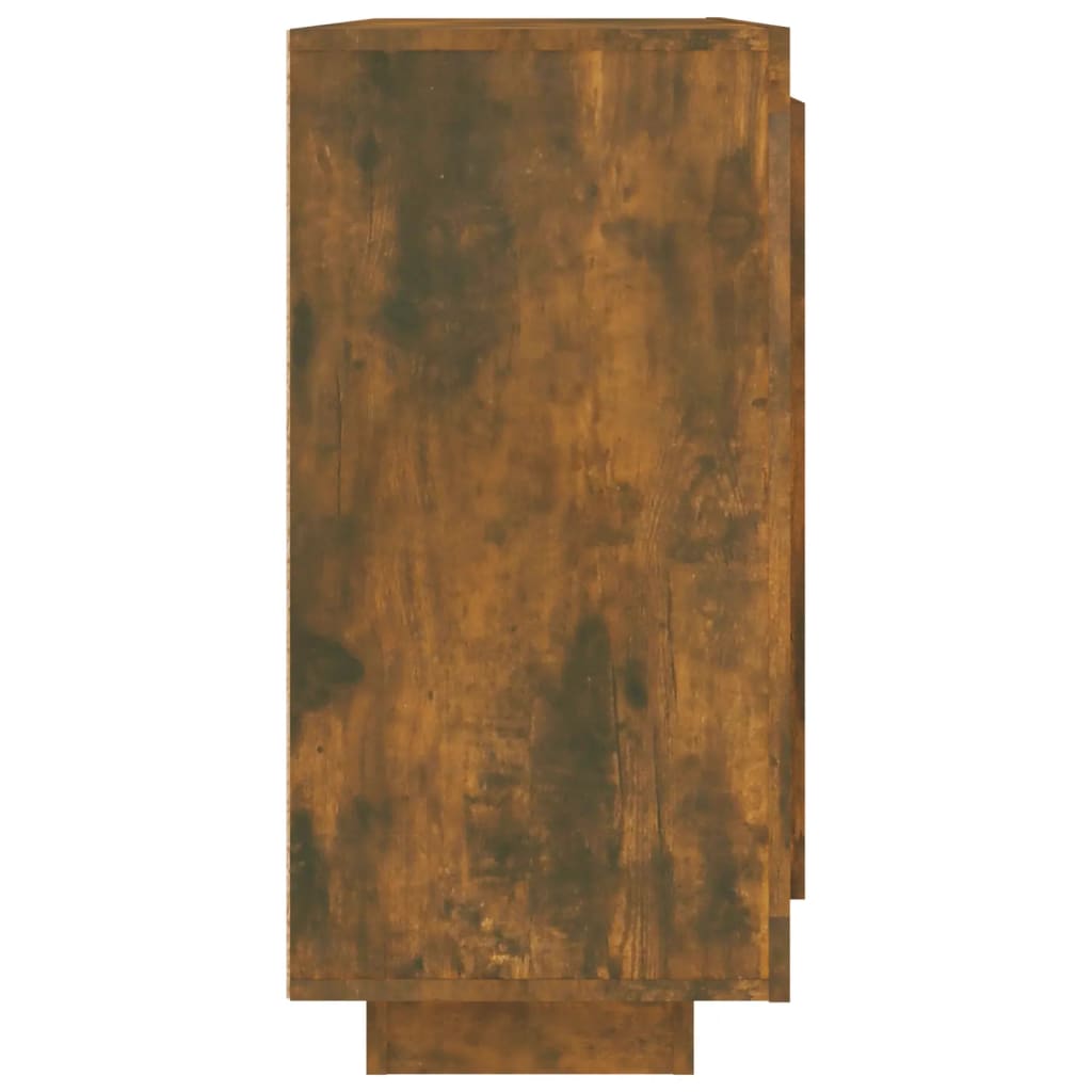 vidaXL Szafka, przydymiony dąb, 92x35x75 cm, materiał drewnopochodny