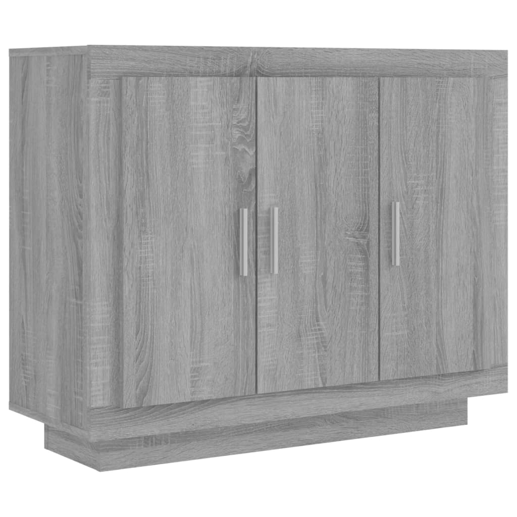vidaXL Szafka, szary dąb sonoma, 92x35x75 cm, materiał drewnopochodny