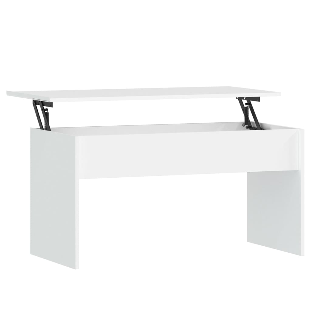 vidaXL Stolik kawowy, biały, 102x50,5x52,5 cm, materiał drewnopochodny