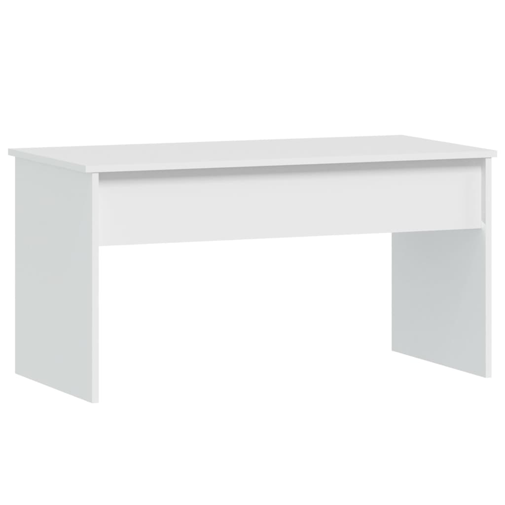 vidaXL Stolik kawowy, biały, 102x50,5x52,5 cm, materiał drewnopochodny