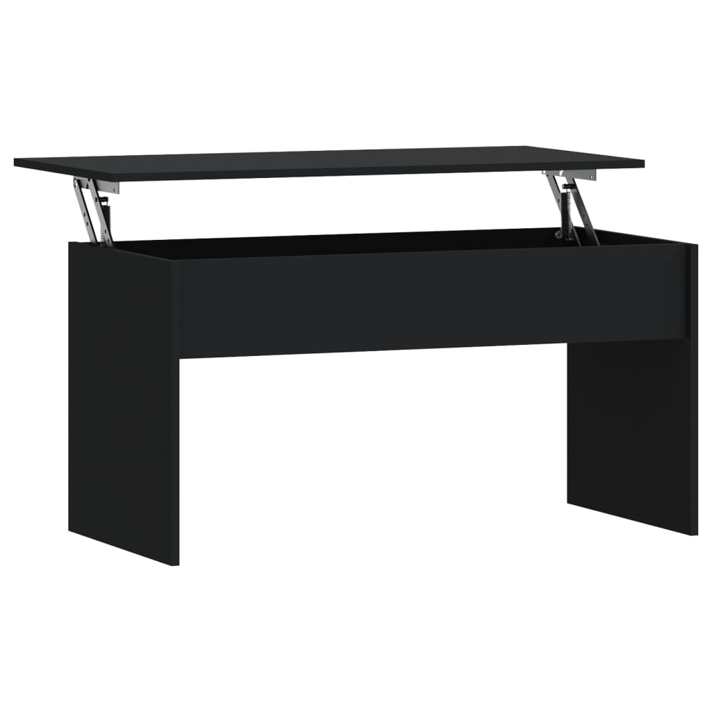 vidaXL Stolik kawowy, czarny, 102x50,5x52,5 cm materiał drewnopochodny
