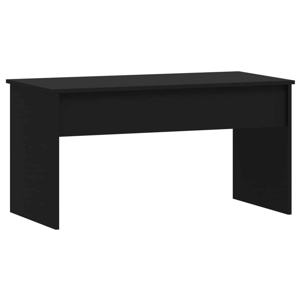 vidaXL Stolik kawowy, czarny, 102x50,5x52,5 cm materiał drewnopochodny