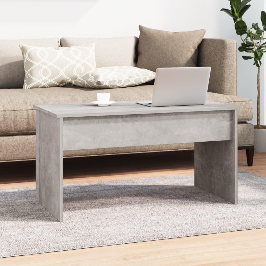 vidaXL Stolik kawowy, betonowa szarość, 102x50,5x52,5 cm